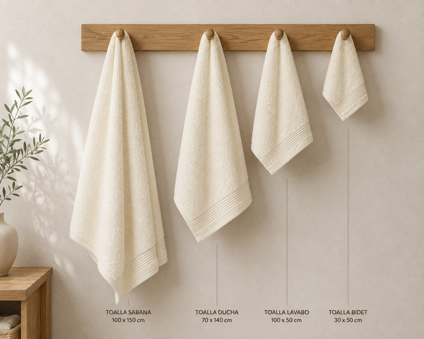 Toalla BEIGE MILCOLORS