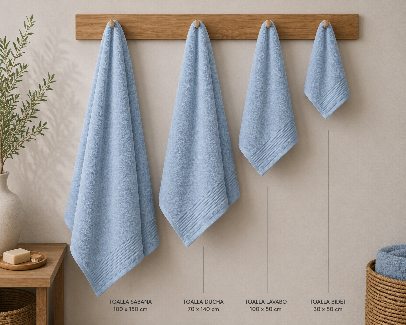 Toalla CELESTE MILCOLORS