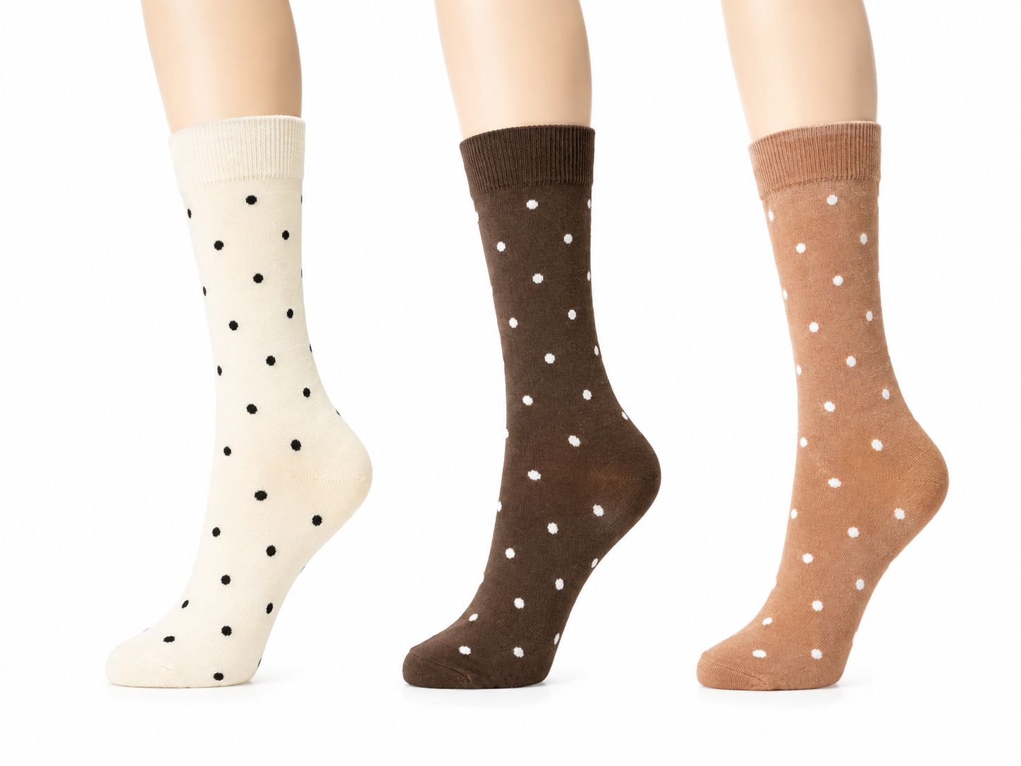 Calcetines PUNTITOS PACK 3U altos