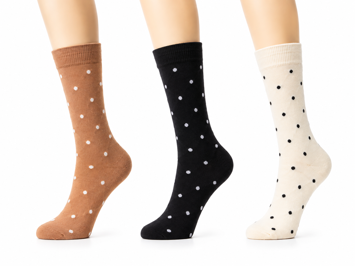 Calcetines PUNTITOS PACK 3U altos
