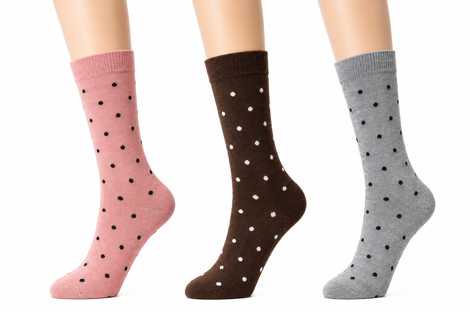 Calcetines PUNTITOS PACK 3U altos