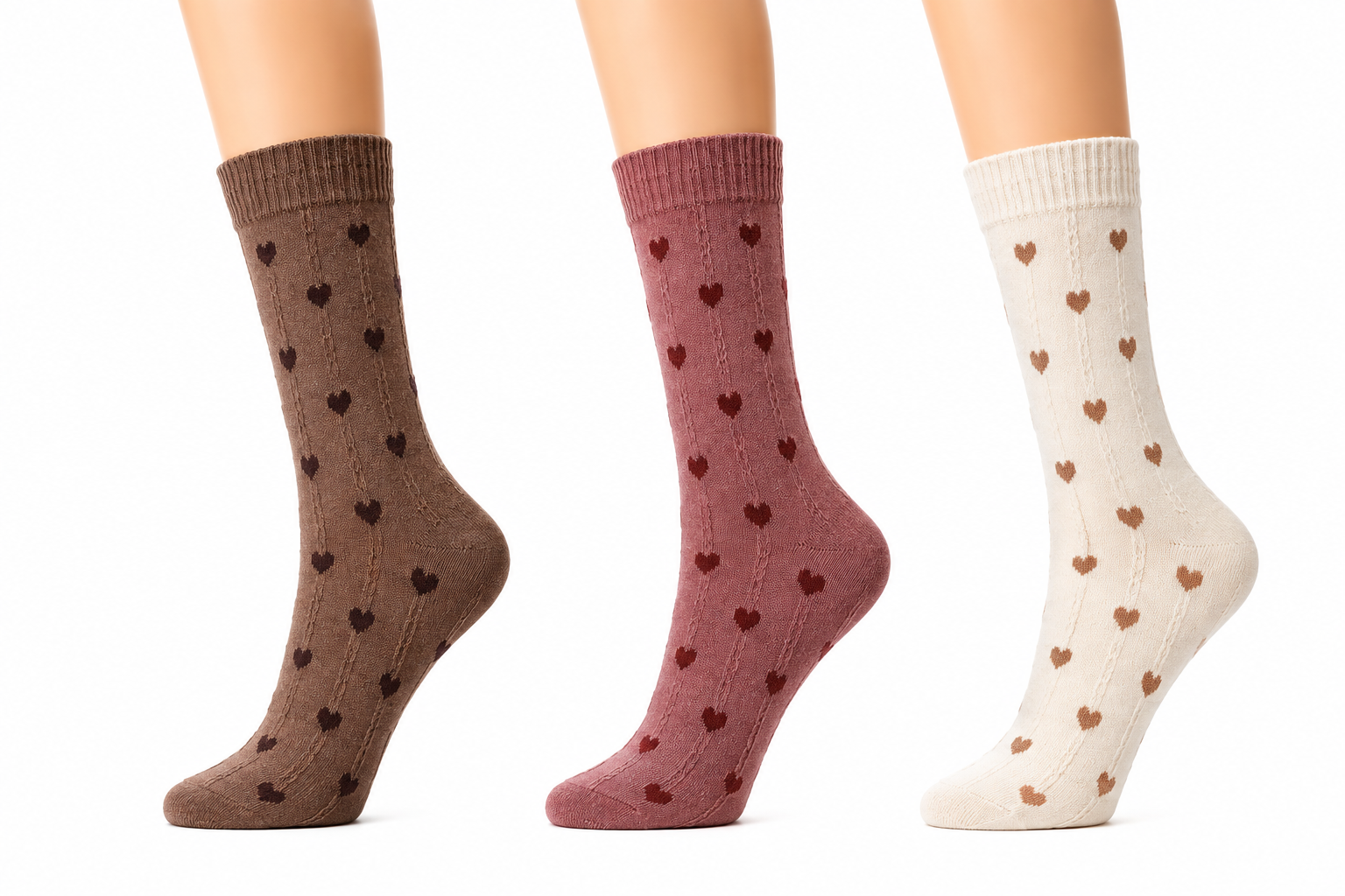 Calcetines CORAZÓN PACK 3U altos