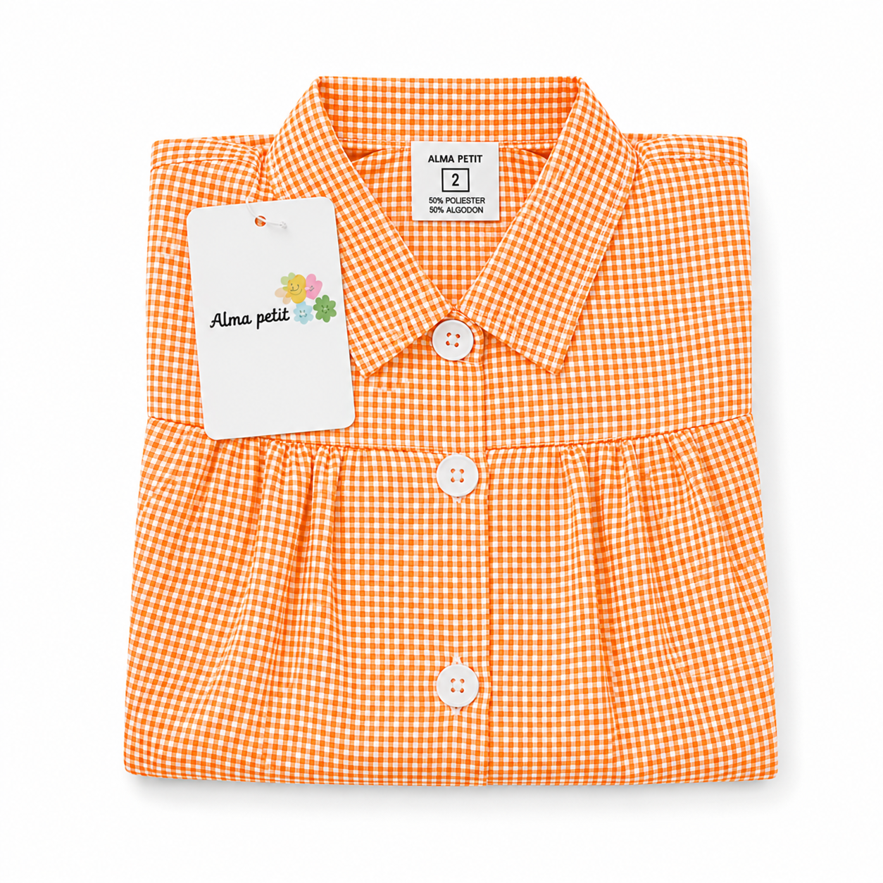Babi VICHY ESCOLAR NARANJA