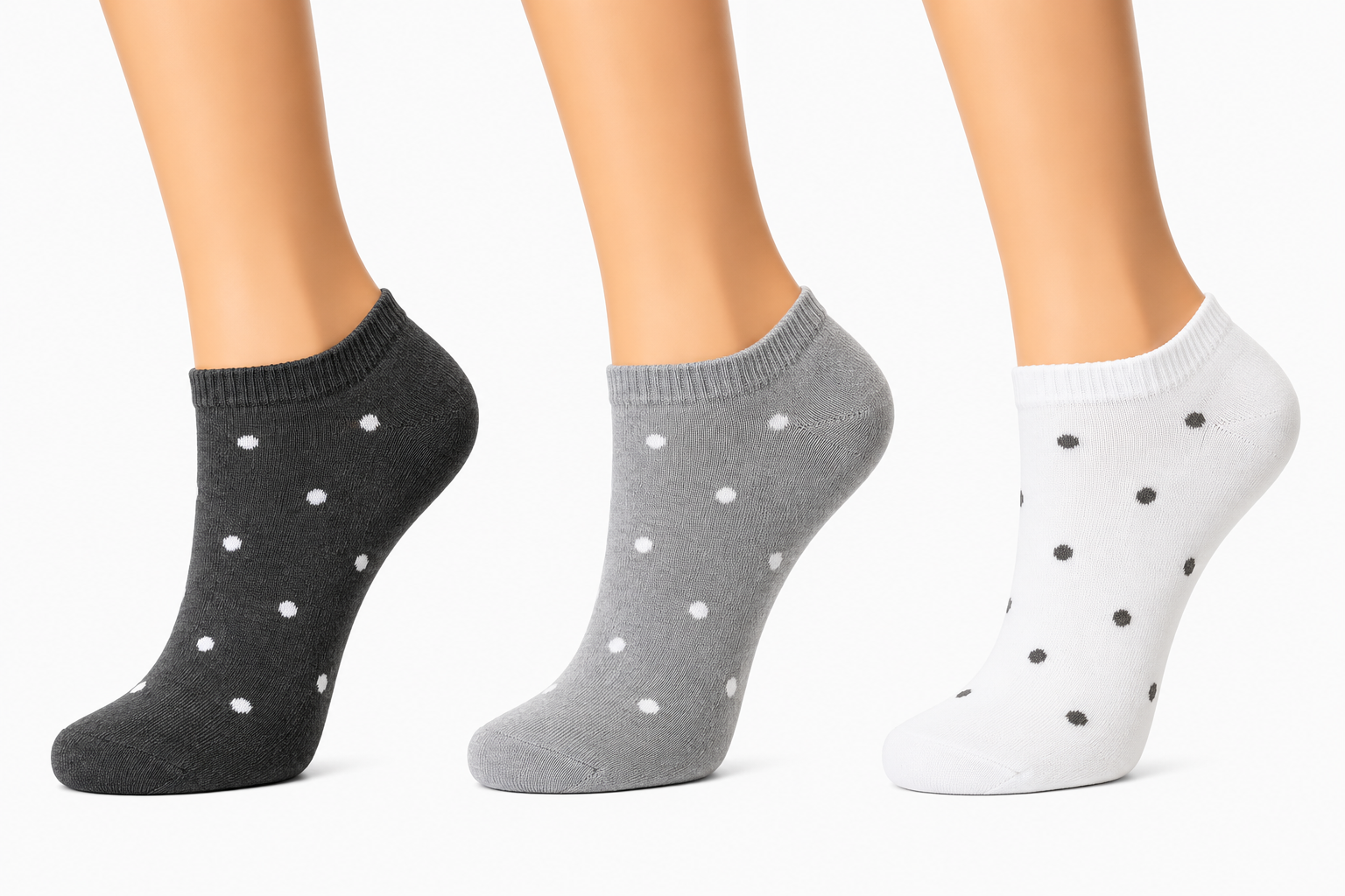 Calcetines PUNTITOS PACK 3U tobillera
