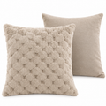 Funda cojín ÁGATA BEIGE HEXAGÓNOS