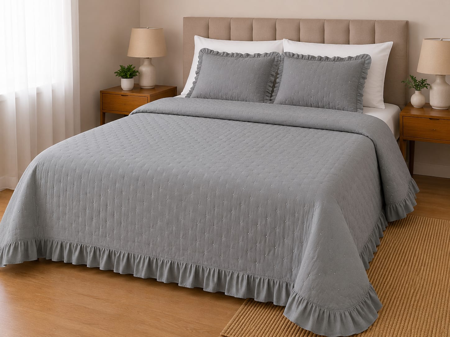 Colcha BOUTI NAPOLI GRIS