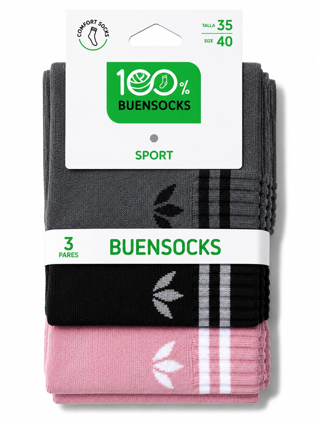 Calcetines ADINA PACK 3U altos