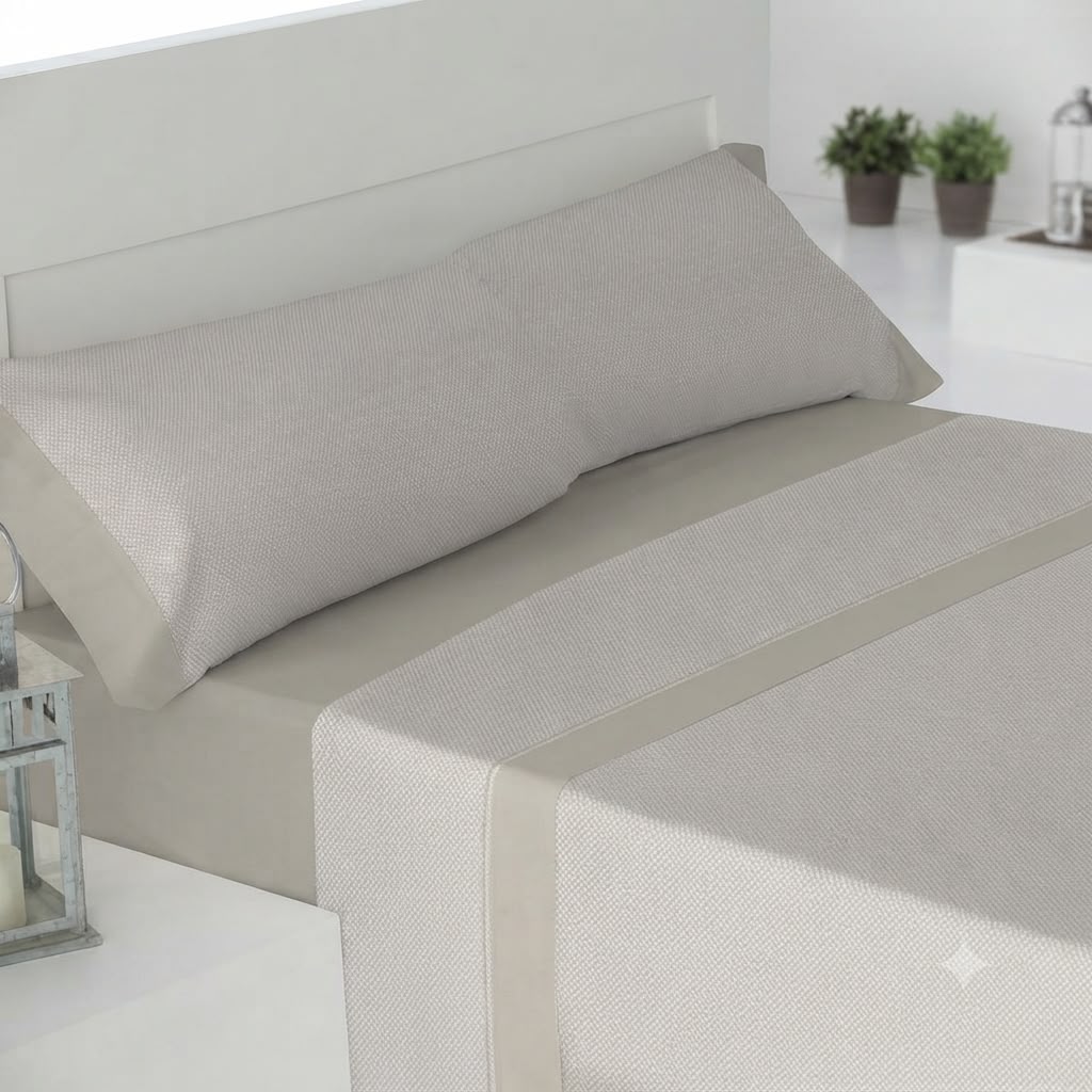 Juego de sábanas ANKELI DALIA BEIGE