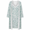 Conjunto CAMISÓN + BATÍN CACHEMIR VERDE