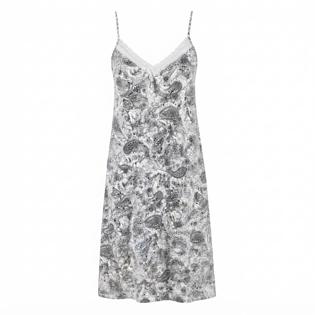 Conjunto CAMISÓN + BATÍN CACHEMIR GRIS