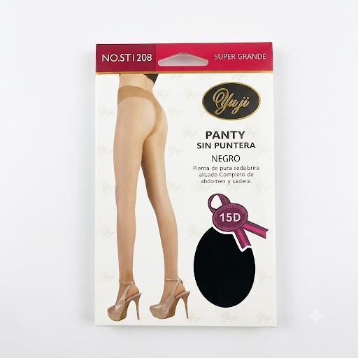 Medias sin puntera PANTY NEGRA