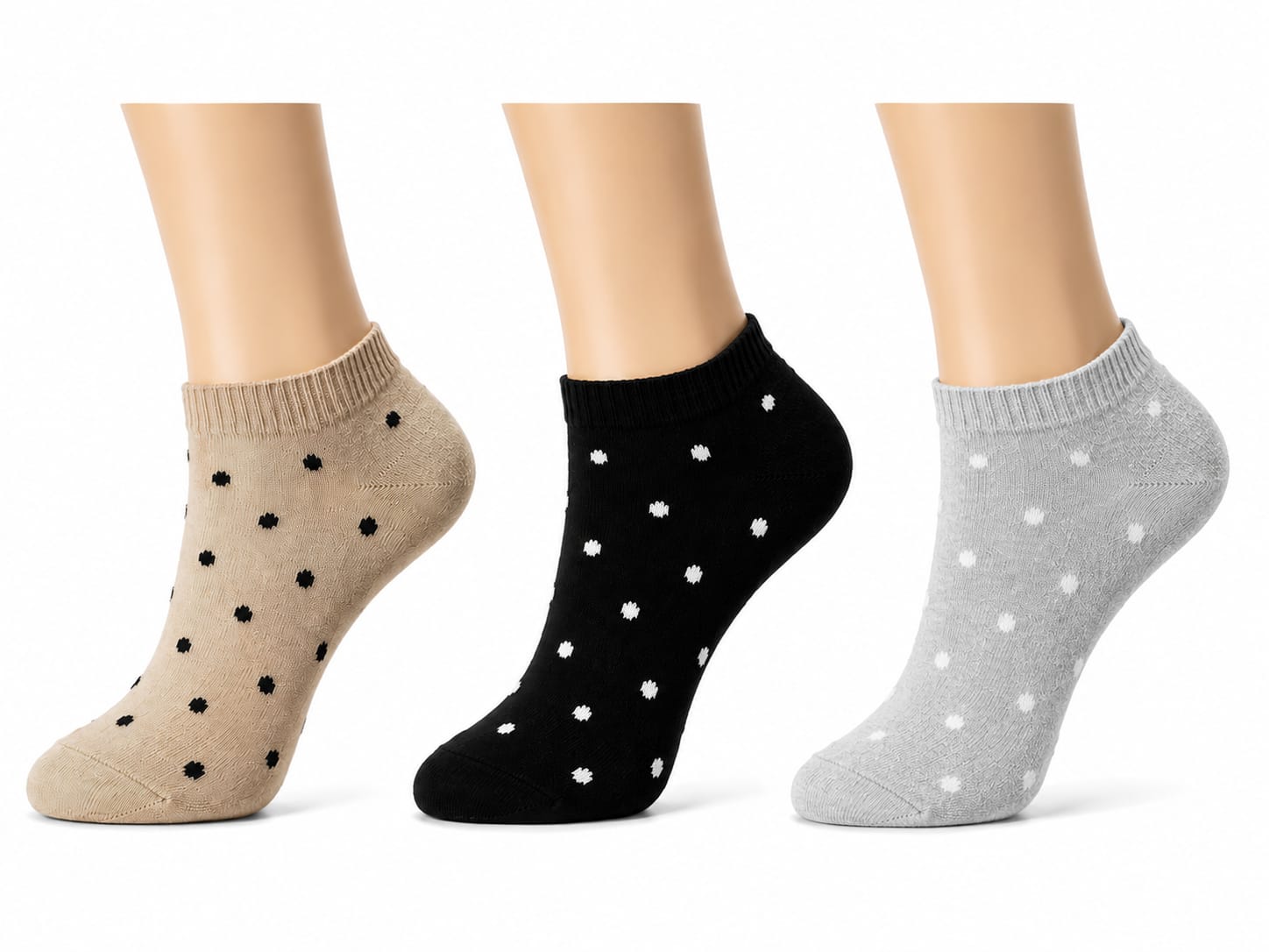 Calcetines PUNTITOS PACK 3U tobillera