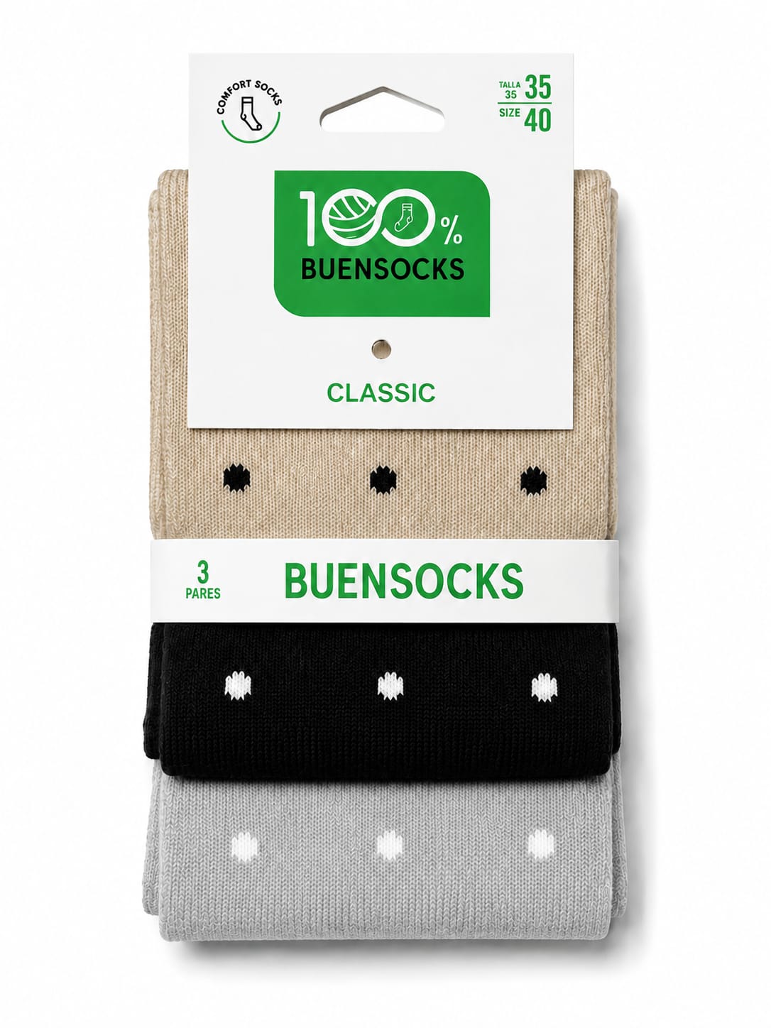Calcetines PUNTITOS PACK 3U tobillera