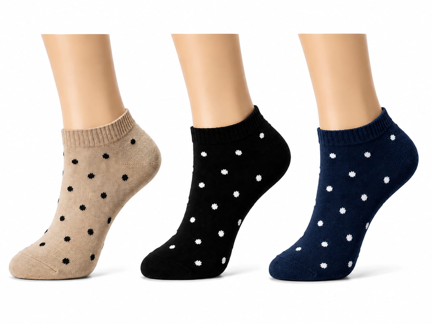 Calcetines PUNTITOS PACK 3U tobillera
