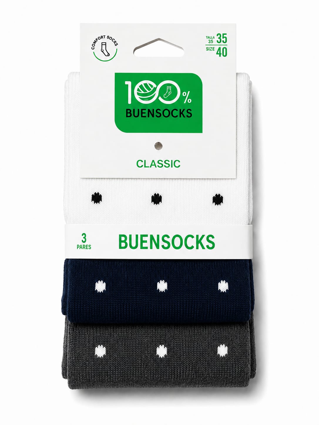 Calcetines PUNTITOS PACK 3U tobillera