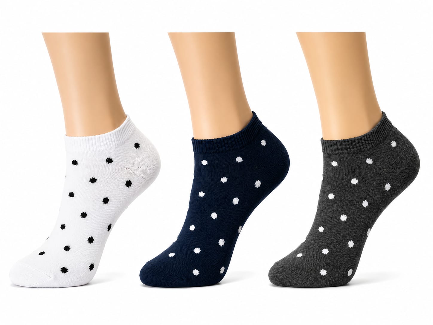 Calcetines PUNTITOS PACK 3U tobillera
