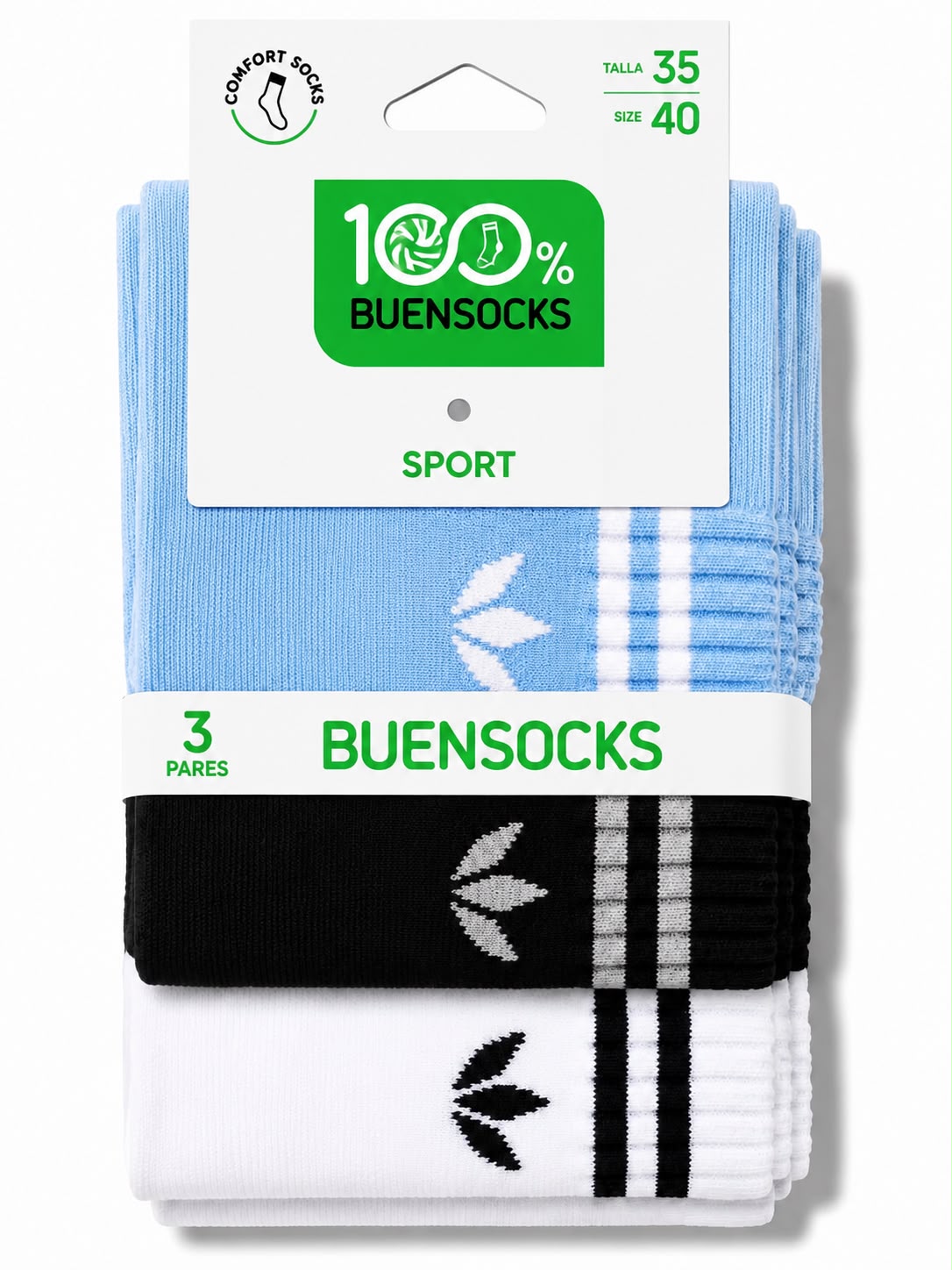 Calcetines ADINA PACK 3U altos